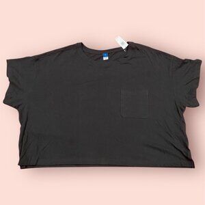 Old Navy Cropped Black T-Shirt XL NWT